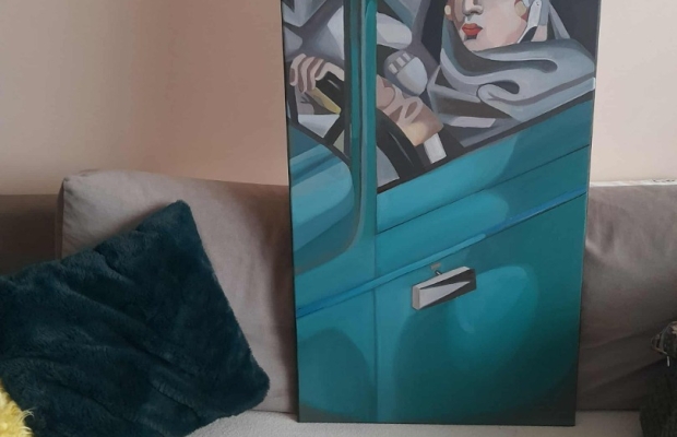 Sprzedam obraz malowany ręcznie - tamara łempicka - Zdjęcie 1