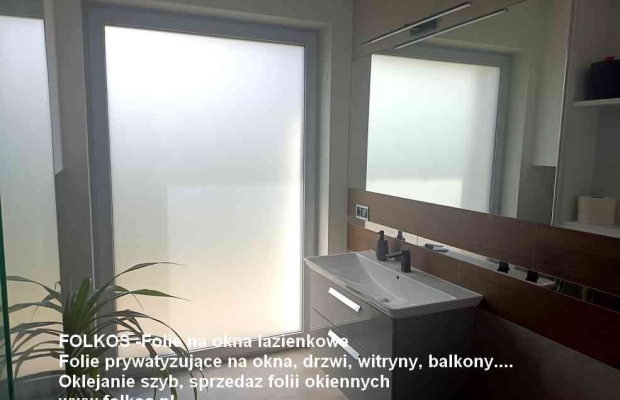 Folie na okna łazienkowe Warszawa Bartycka, Czerniakowska, Sobieskiego, Bluszczańska, Marszałkowska-Oklejanie szyb - Zdjęcie 2