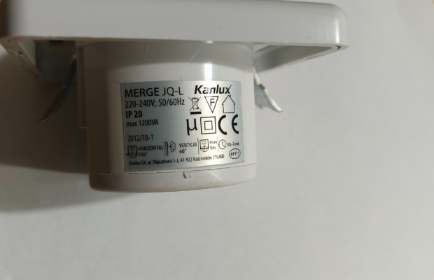 Czujnik ruchu i zmierzchu montowany na ścianie w puszkę - Zdjęcie 3