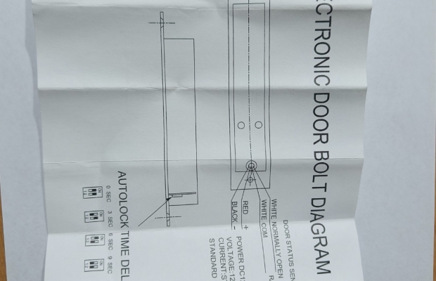 Elektryczny zamek, rygiel drzwiowy , do furtki wejściowej . - Zdjęcie 4