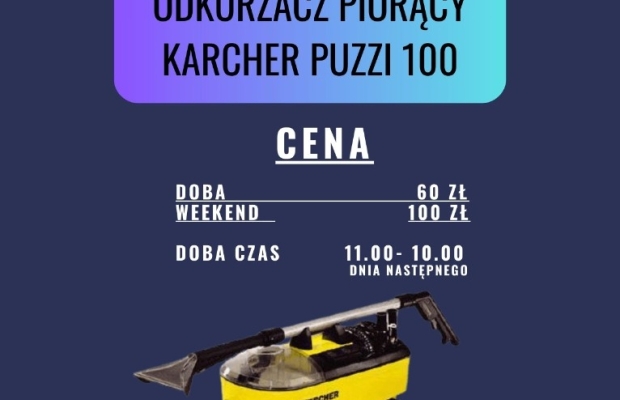 Wypożyczę , wynajme odkurzacz piorący Karcher - Zdjęcie 2
