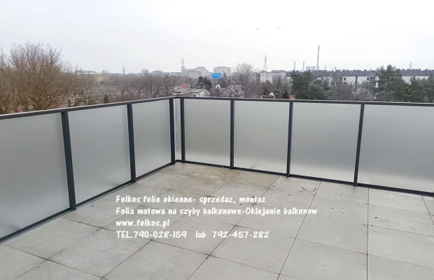 Oklejamy balkony Warszawa Żoliborz- folie na BALKON - Zdjęcie 2
