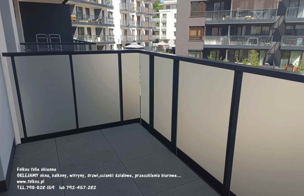 Oklejamy balkony Warszawa Żoliborz- folie na BALKON - Zdjęcie 1