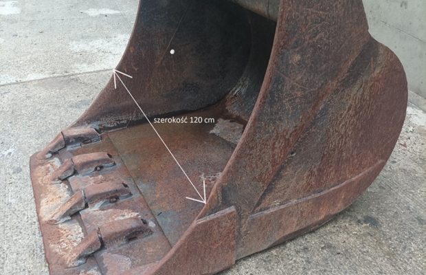 Łyżka kopiąca szerokości 1200mm - Zdjęcie 1