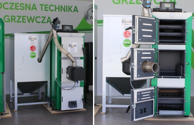 DrewKo Hybrid 12 kW – dwupaliwowy kocioł na drewno i pellet - Zdjęcie 2