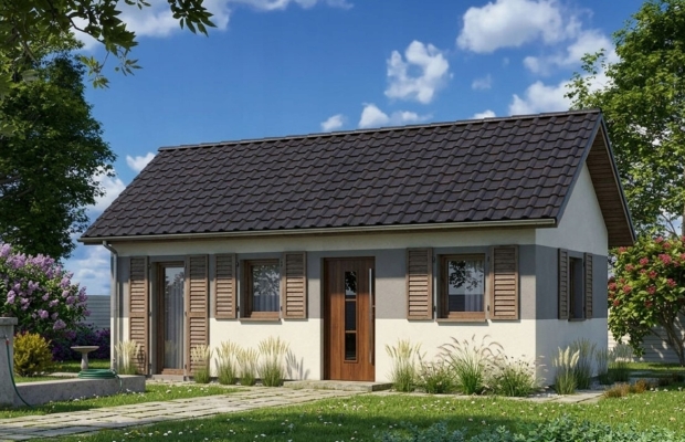 Drewniany Domek 4,8×7,2 m – Letniskowy Całoroczny, Solidne W - Zdjęcie 1