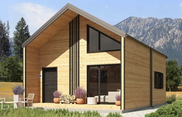 Drewniany Domek 5×8 m Całoroczny – Wytrzymała Konstrukcja - Zdjęcie 1