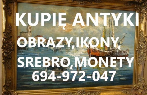 KUPIĘ ANTYKI SREBRA,MONETY,IKONY,ZEGARKI,SZKŁO,BIŻUTERIĘ - Zdjęcie 1