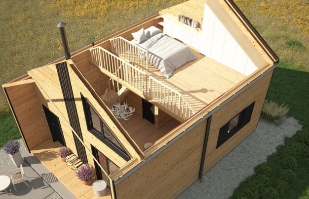 Drewniany Domek 5×8 m Całoroczny – Wytrzymała Konstrukcja - Zdjęcie 3