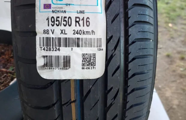 Opony letnie Nokian line 195/50 R 16 Nowe 4 sztuki. - Zdjęcie 1
