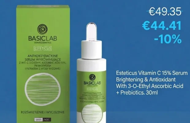 BasicLab Esteticus Serum z witaminą C 15% 30 ml - Zdjęcie 1