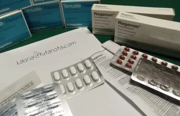 Tenuate Retard Oryginalny Made In Germany Oraz Regenon - Zdjęcie 1