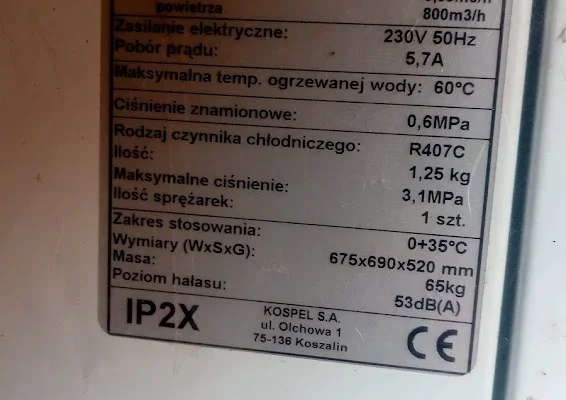 Pompa ciepła CWU używana – sprawna, dobry stan, tanio - Zdjęcie 3