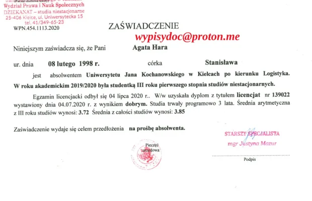 Badania Laboratoryjne, Faktury, Polisy, Świadectwa Pracy, Za - Zdjęcie 2