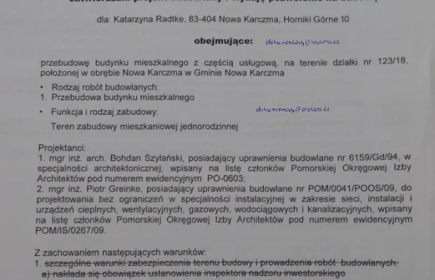 Pozwolenie na budowę , Akt Notarialny, Wypis z Rejestru - Zdjęcie 3