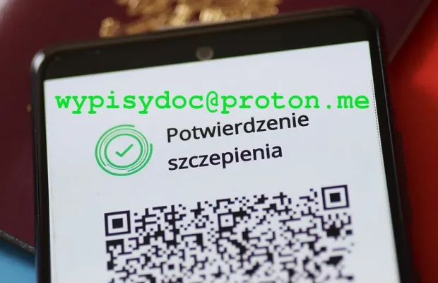Poświadczenie Przyjęcia Szczepionki C19 lub innej Certyfikat - Zdjęcie 1