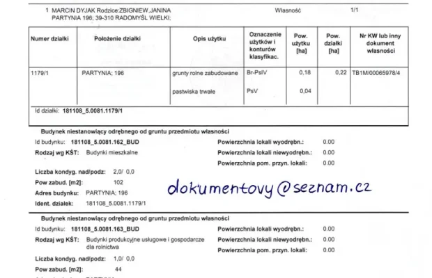 Pozwolenie na budowę , Akt Notarialny, Wypis z Rejestru - Zdjęcie 2