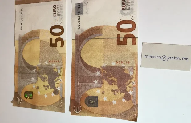 Fake Nominał 50 EUR Idealny Do Płacenia Dla Podróżujących - Zdjęcie 1