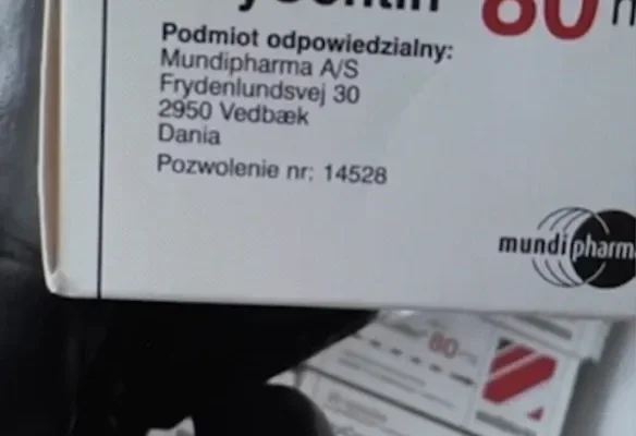 OXYCONTIN 80MG / 60TAB. "MUNDIPHARMA" - Zdjęcie 1