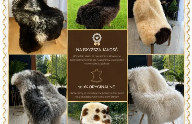Wyselekcjonowane wysokiej jakości skóry owcze! Szeroki wybór - Zdjęcie 6