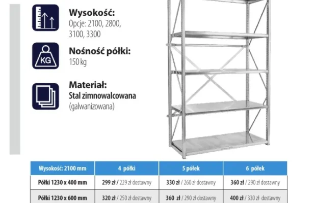 Sprzedam regały magazynowe, metalowe od 279zł (MS REGAŁY) - Zdjęcie 3