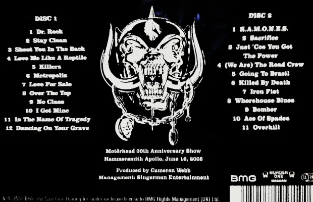 Kultowy Album 2X CD Koncert Zespołu Heavy Metalowego MOTORHEAD - Zdjęcie 2