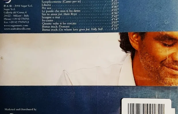 Polecam Wspaniały Album CD Andrea Bocelli - Andrea CD Nowa - Zdjęcie 2