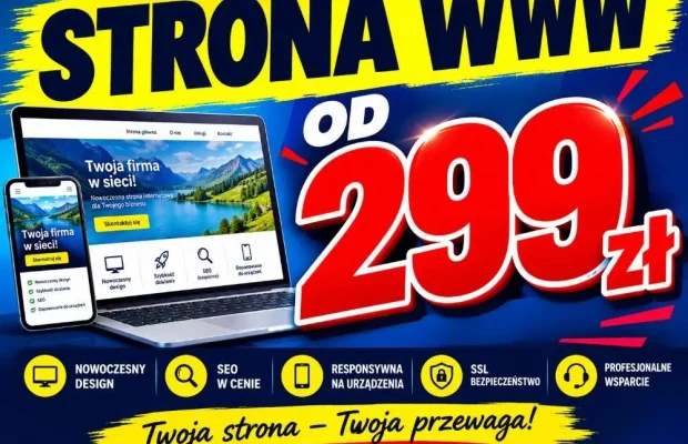Strona za 299 zł kompletna, wsparcie po starcie - Zdjęcie 1