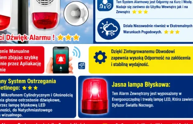 ⭐Montaż Alarmu Syreny- Dźwiękowej Zewnętcznej Zagożeniowej - Zdjęcie 5