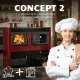 Piec kuchenny Concept 2 - 25 kW z płaszczem wodnym - 1