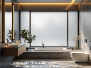 Zdjęcie: Folie na okna łazienkowe Warszawa Bartycka, Czerniakowska, Sobieskiego, Bluszczańska, Marszałkowska-Oklejanie szyb