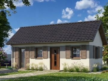 Zdjęcie: Drewniany Domek 4,8×7,2 m – Letniskowy Całoroczny, Solidne W