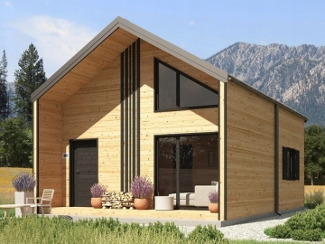 Zdjęcie: Drewniany Domek 5×8 m Całoroczny – Wytrzymała Konstrukcja