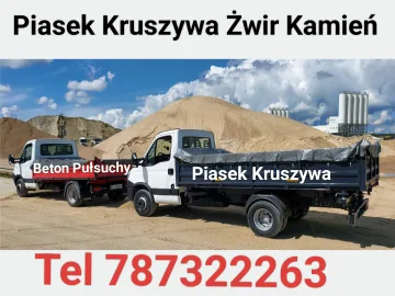 Rzeszów sprzedaż piasku płukany kopany kruszywa 787322263