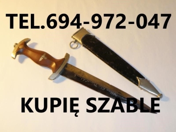 Zdjęcie: KUPIĘ WOJSKOWE SZABLE,BAGNETY,KORDZIKI,NOŻE,MILITARIA
