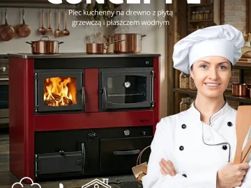 Piec kuchenny Concept 2 - 25 kW z płaszczem wodnym