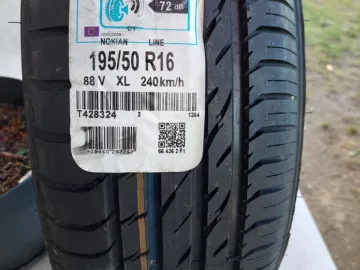 Opony letnie Nokian line 195/50 R 16 Nowe 4 sztuki.
