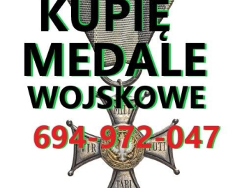 Zdjęcie: KUPIĘ WOJSKOWE MEDALE,ODZNAKI,ODZNACZENIA,MILITARIA