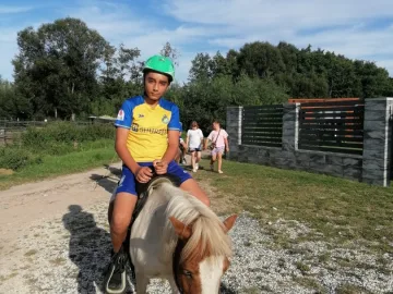 Zdjęcie: Nauka jazdy konnej.