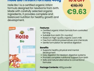 Holle Bio 1 Mleko Początkowe 400 g