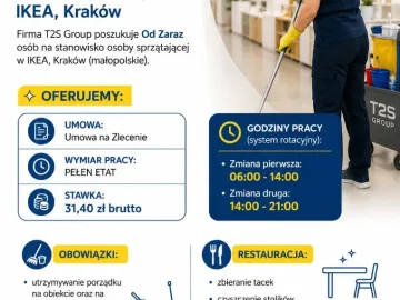 Zdjęcie: IKEA, Kraków SPRZĄTAJĄCA/Y