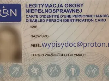 Legitymacja Osoby Niepełnosprawnej