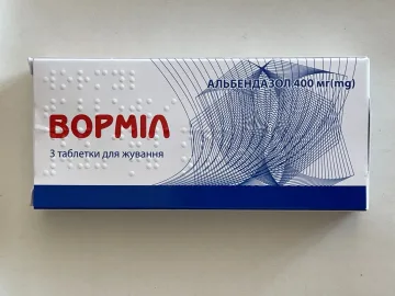 Vormil, Wormil, Ворміл zawiera Albendazol na pasożyty Zentel
