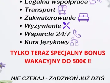 Praca OPIEKA NIEMCY | Sprawdzone zlecenia, ATRKACYJNE stawki