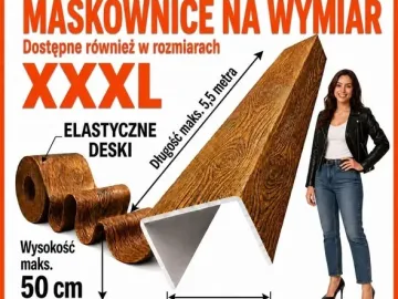 Zdjęcie: Imitacja drewna na wymiar - Belki rustykalne, Maskownica sty