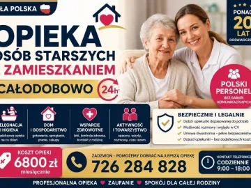 Zdjęcie: Opieka nad osobą starszą z zamieszkaniem, całodobowo, cała P