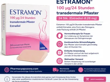 ESTRAMON 100 µg/24 godziny Plastry Transdermalne 24 plastry (Estradiol