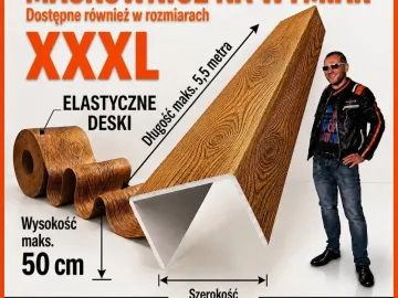 Zdjęcie: Belki drewnopodobne Plastmaker - dekoracja z charakterem