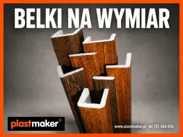Zdjęcie: Belki drewnopodobne Plastmaker - dekoracja z charakterem