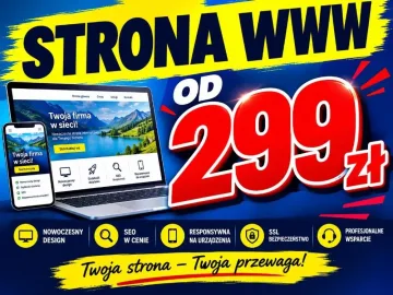 Strona za 299 zł kompletna, wsparcie po starcie